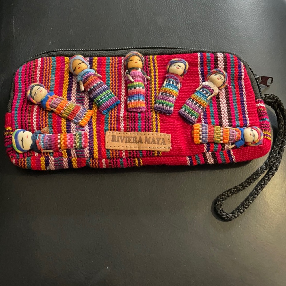 Riviera Maya woven wristlet